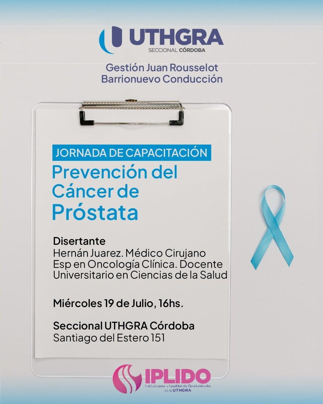 Jornada de Capacitación en Prevención del Cáncer de Próstata